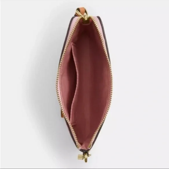 Coach Corner Zip Wristlet In Signature Canvas With Charms CEF72 NWT🌸 - Picture 5 of 5